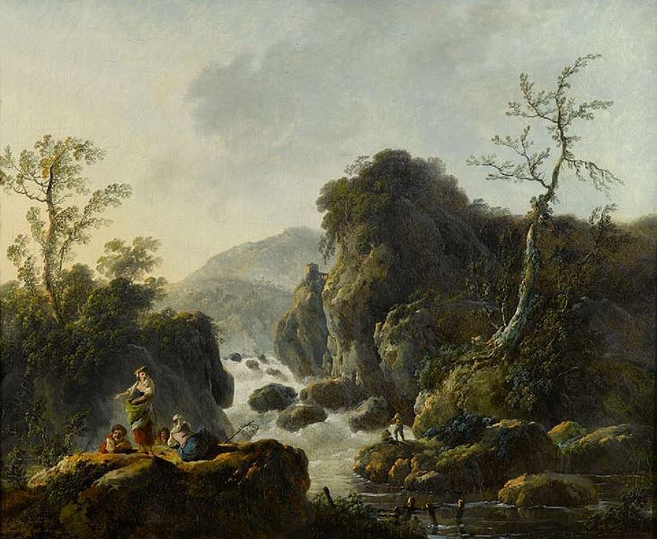 A Mountainous River Landscape